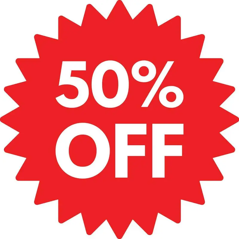 sale and discount price sign discount up to 50 percent off sale vector 2